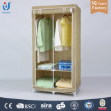 Folding Fabric Portable Bedroom Wardrobe with Metal Frame Small Size