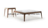 Home Wooden Coffee Table Marble Table (T-105)