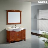 Brown Bathroom Cabinet with Solid Wood Antique Style (SD-SS1001)