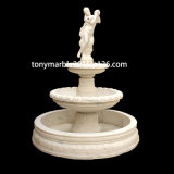 Beige Marble Water Fountain Stone Sculpture (SY-F011)
