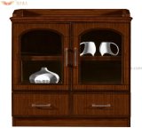 Side Storage Tea Wood Veneer Office Cabinet (HY-512)
