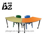 Wood Table Plastic Chair Set (BZ-0014)