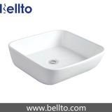 Ceramic vessel sink for bathroom furniture (3244)
