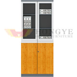 Hot Sale Bamboo Glass Office Book Cabinet for Furniture (HY-H60-0614)