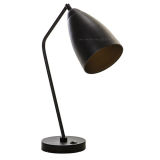 Residential Modern Black Bend Metal Table Lamp Rotatable Metal Shade Desk Lamp