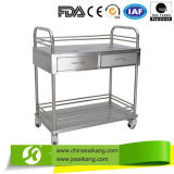 Hospital Instrument Treatment Trolley with Drawers
