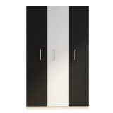 Morden Design White+Black 2/3/4 Door Wardrobe for Bedroom