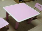 for Preschoolers Durable Kindergarten for Plastic Plate-Type Square Table