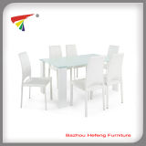 Hot Sale Style Launched Glass Dining Sets (DT070)