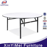 Round Plywood Foldable PVC Coated Hotel Dining Table