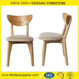 Modern Upholstered Wooden Chair for Cafe Garden