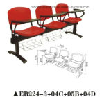 Plastic Public Chair for Training with Writing Board