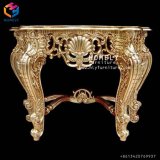 Hot Sale Marble Top Glass Top Console Table with Wood Frame