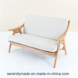 European Classical Beige PU Leather Living Sofa for Sale