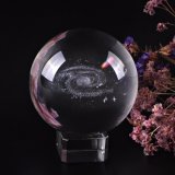 2017 Best Selling Personalized 3D Laser Crystal Glass Ball for christmas Decoration