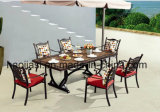 Outdoor /Rattan / Garden / Patio/ Hotel Furniture Cast Aluminum Chair & Table Set (HS3172C &HS7122DT)