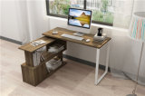 Wood Home Furniture Writing Table Computer Desk with Metal Frame MFC Finishing Desk