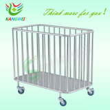 Stainless Steel Dirty Clothes Collection Trolley Cart Hospital Furniture Slv-C4027