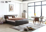 Modern Furnishings Bedroom Leather Soft Bed with Wooden Frame