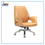 Middle Back Swivel PU Leather Executive Chair
