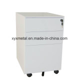 White Color 3 Drawer Steel Filing Cabinet/ Metal 3 Drawer Mobile Filing Cabinet/ Powerful Metal 3 Drawer Filing Cabinet
