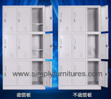 Dorm Metal Wardrobe Cabinet with 9 Doors