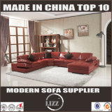 Modern Design Leisure Leather Couch Corner Sectional Living Room Sofa