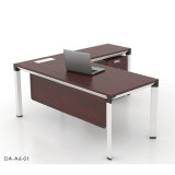 Modern Design Metal Frame Office Desk with Melamine Table Top