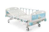 CE/ISO13485 Manual Back Lifting ABS Hospital Bed with One Crank