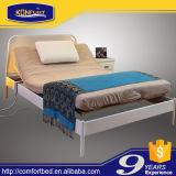 Eco-Friendly Slat Bed Electric Bed Adjustable Bed with Memory Foam Mattress