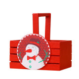 Wooden Christmas Candy Basket for Christmas Decoration and Gift in Stock