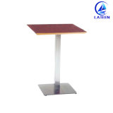Selling Commercial Furniture Plywood Metal Leg Table