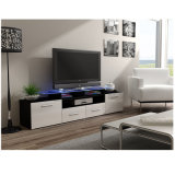 Glass Shelves High Gloss UV Living Room Furniture TV Stand