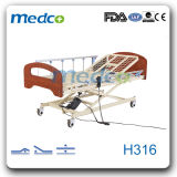 Good Price! ! Hospital Three Functions Wooden Electric Home Care Nursing Bed
