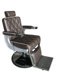 Salon Barber Chair for Man with Stainless Steel Armrest and Aluminum Pedal