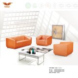 Modern Design Office Leather Sofa Covered with Metal Leg (HY-F1008)