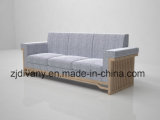 New-Chinese Style Fabric 3 Seats Sofa