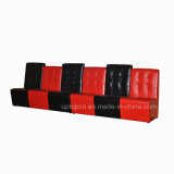 Red and Black Partition Restauant Leather Furniture (SP-KS416)
