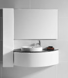 PVC Wall-Mounted Waterproof Bathroom Cabinet with Ceramic