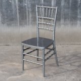 Cheap Modern Outdoor Party Event Wedding Silver Resin Metal Chiavari Chair