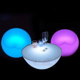 LED Baran Oval Tea Table Lighting Tea Table Glowing Tea Table