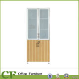 Office Lockable File Cabinet with Aluminum Frame, Glas Door