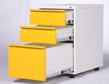 Modern Three Drawer Metal Moving Filing Cabinet (SZ-FC038)