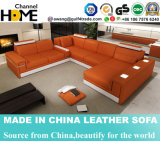 Hot-Selling Home Living Room Leather Sofa with Armrest Storage (HC1064)
