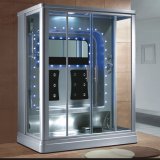 1600mm Rectangle Gray Steam Sauna with Shower for 2 Persons (AT-0219)