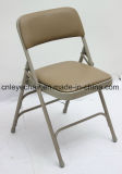 Upholstered Home Folding Chair with Metal Frame