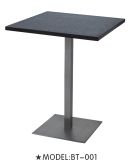 Square Stainless Steel Bar Table with HPL Top