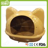 High Quality Plastic Cat Face Shape Cat House & Dog House