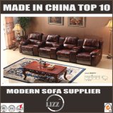 Leisure Style Leather Cover Recliner Sofa 4 Seaters