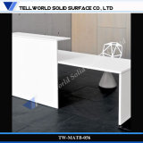 Modern Design White Glossy Corian Material Office Desk (TB-56)